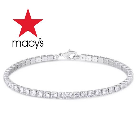 Macy's Jewelry - NEW Macy's White Cubic Zirconia Tennis Bracelet